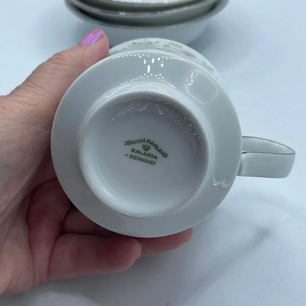 Johann Haviland Forever Spring 3 berry dessert bowls 1 cup.